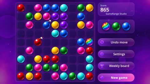 A game in progress on the 9 by 9 board